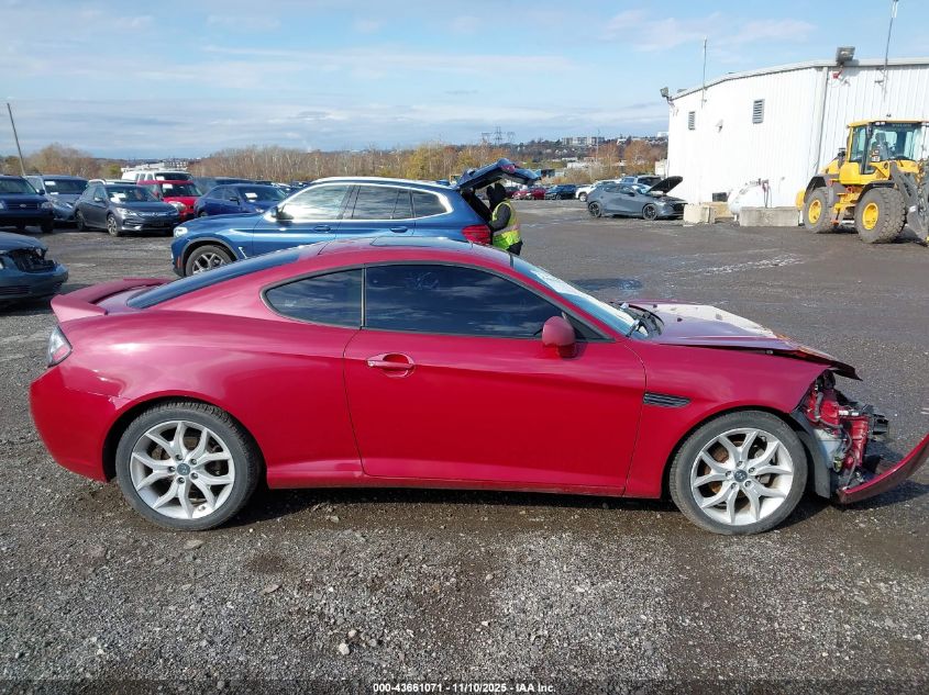 2008 Hyundai Tiburon Gt/Gt Limited/Se VIN: KMHHN66F68U282602 Lot: 43661071