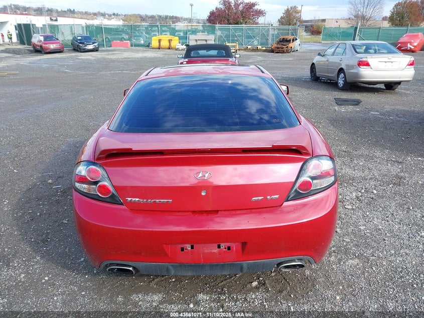 2008 Hyundai Tiburon Gt/Gt Limited/Se VIN: KMHHN66F68U282602 Lot: 43661071