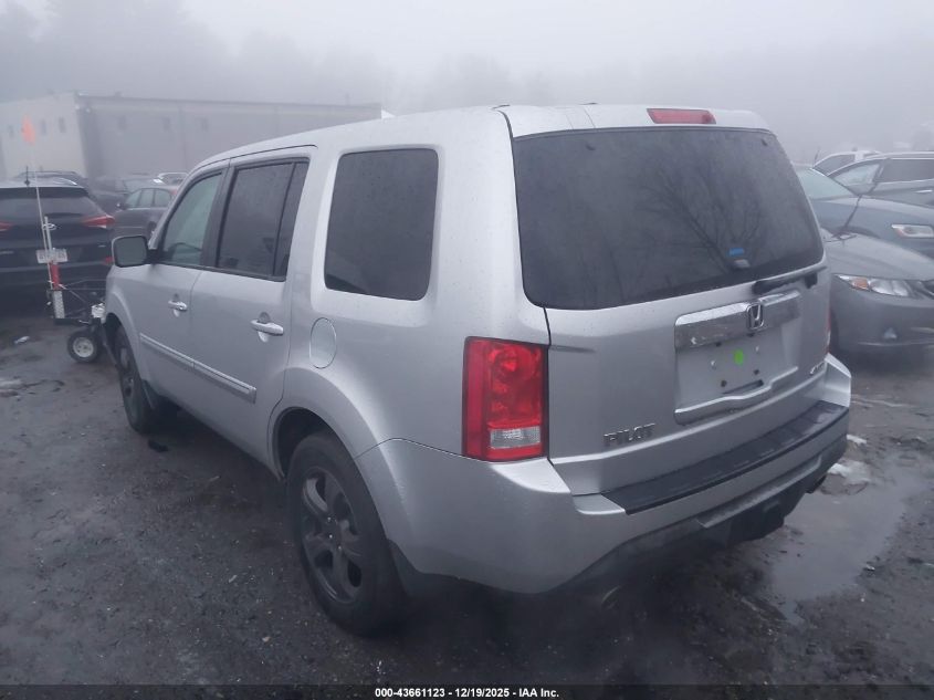 2012 Honda Pilot Ex-L VIN: 5FNYF4H5XCB039712 Lot: 43661123