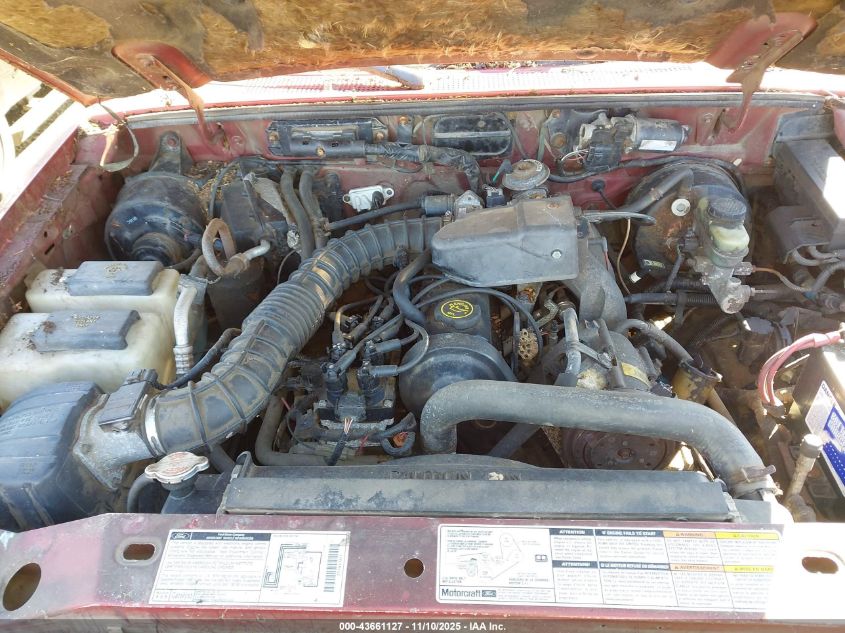 1998 Ford Ranger Splash/Xl/Xlt VIN: 1FTYR10C9WUB70500 Lot: 43661127