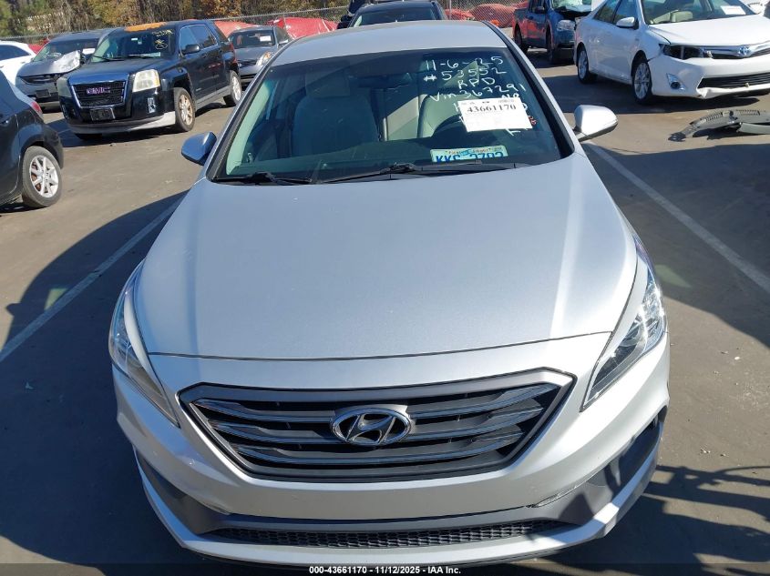 2016 Hyundai Sonata Limited/Sport VIN: 5NPE34AF0GH67291 Lot: 43661170