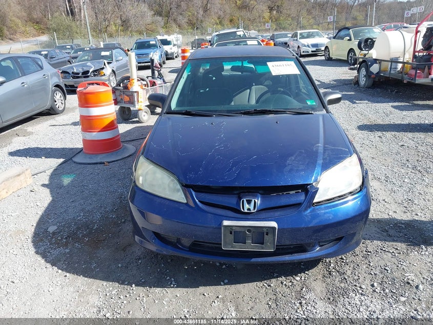 2004 Honda Civic Lx VIN: 2HGES16544H503445 Lot: 43661185
