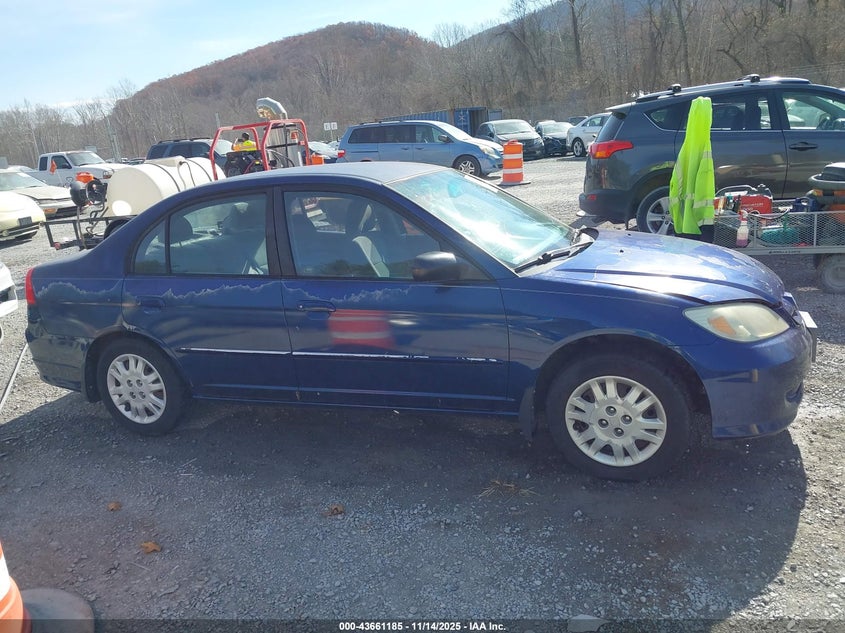 2004 Honda Civic Lx VIN: 2HGES16544H503445 Lot: 43661185