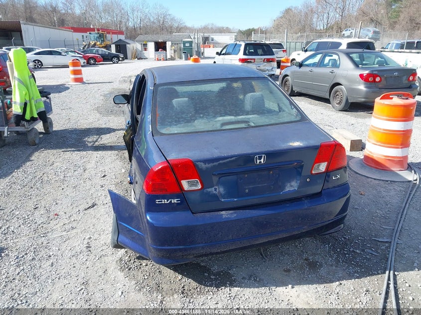 2004 Honda Civic Lx VIN: 2HGES16544H503445 Lot: 43661185