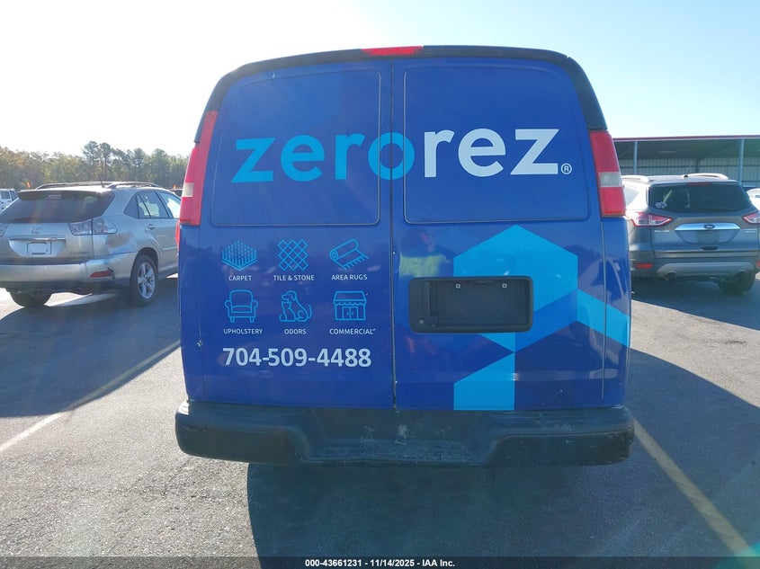 2014 Chevrolet Express 2500 Work Van VIN: 1GCWGGCA6E1202880 Lot: 43661231