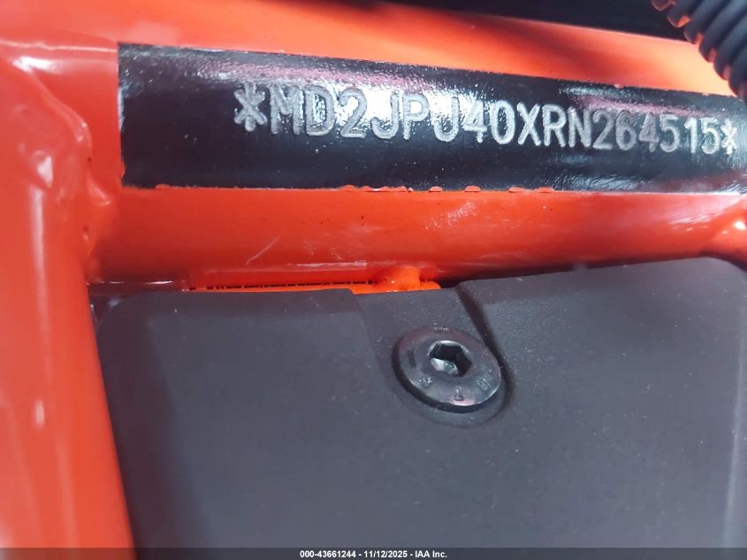 2024 Ktm 390 Duke VIN: MD2JPJ40XRN264515 Lot: 43661244