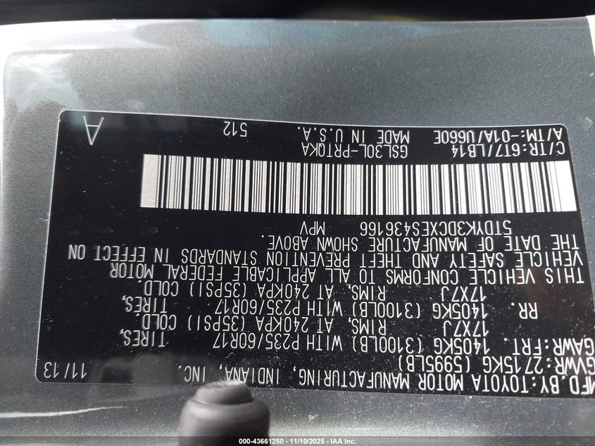 5TDYK3DCXES436166 2014 TOYOTA SIENNA photo no. 9