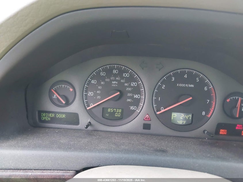 2001 Volvo S80 2.9 VIN: YV1TS94D211206032 Lot: 43661253