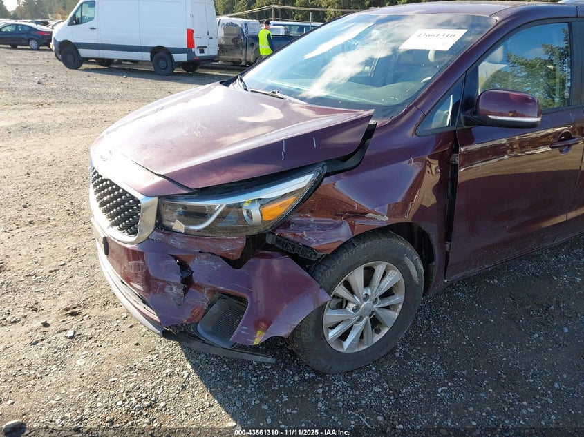 2016 Kia Sedona Lx VIN: KNDMB5C12G6163799 Lot: 43661310