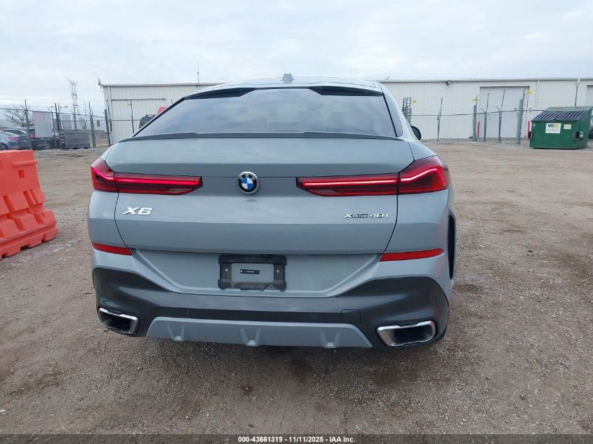 2025 BMW X6 xDrive40I VIN: 5UX33EX03S9Z49496 Lot: 43661319