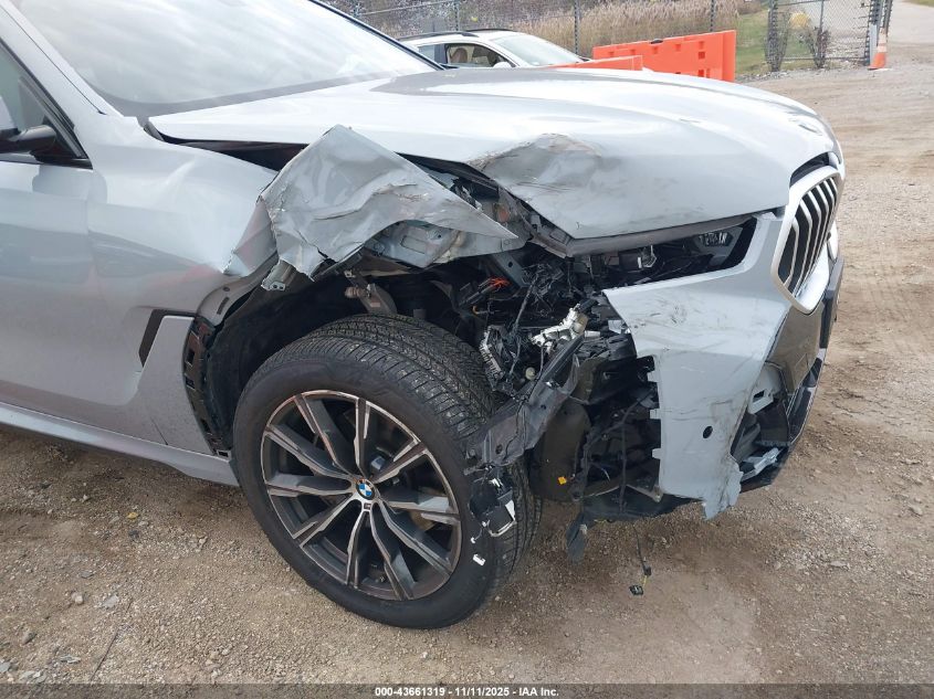 2025 BMW X6 xDrive40I VIN: 5UX33EX03S9Z49496 Lot: 43661319