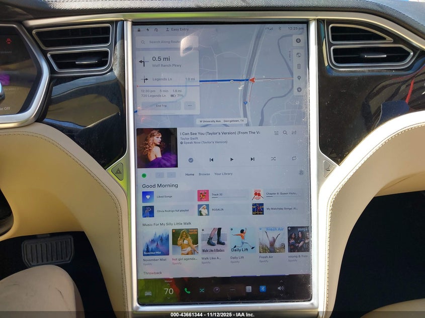 2014 Tesla Model S P85 VIN: 5YJSA1H11EFP30503 Lot: 43661344