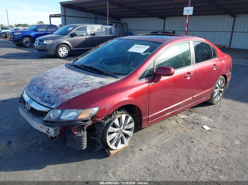2009 Honda Civic Ex VIN: 19XFA16889E040440 Lot: 43661424