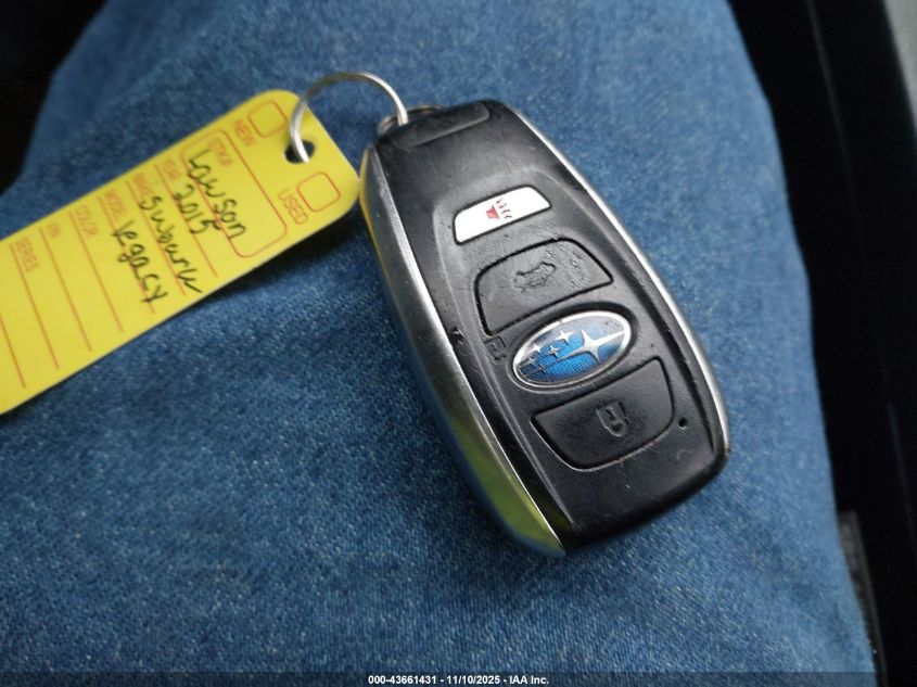 2015 Subaru Legacy 2.5I Limited VIN: 4S3BNBN6XF3040449 Lot: 43661431