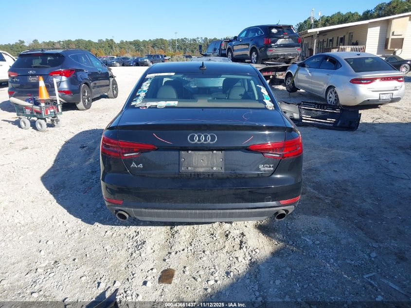 2017 Audi A4 2.0T Premium VIN: WAUANAF40HN055971 Lot: 43661437