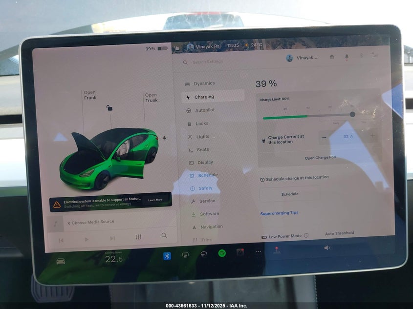 2021 Tesla Model 3 Standard Range Plus Rear-Wheel Drive VIN: 5YJ3E1EA6MF091594 Lot: 43661633