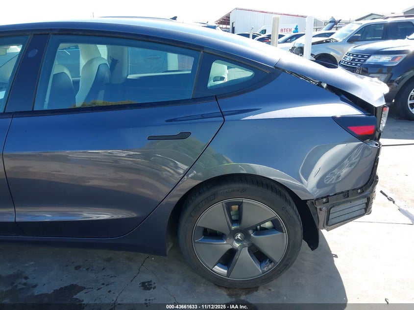 2021 Tesla Model 3 Standard Range Plus Rear-Wheel Drive VIN: 5YJ3E1EA6MF091594 Lot: 43661633