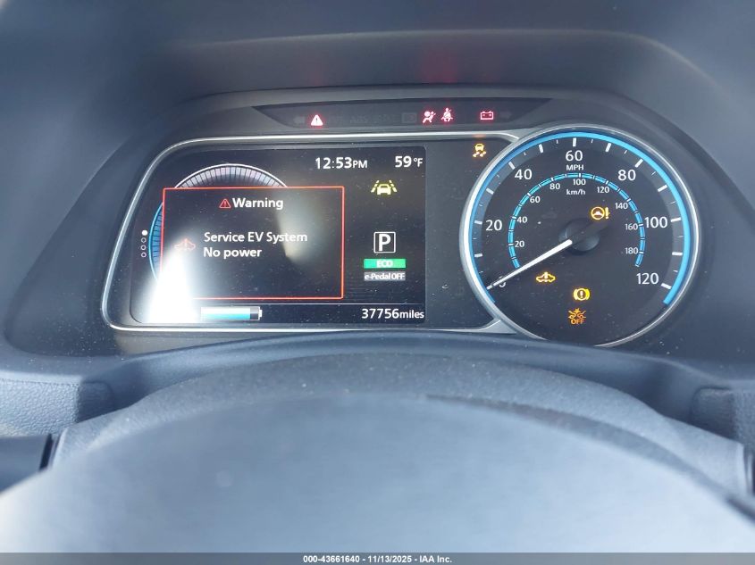 2019 Nissan Leaf Sv VIN: 1N4AZ1CP9KC315198 Lot: 43661640