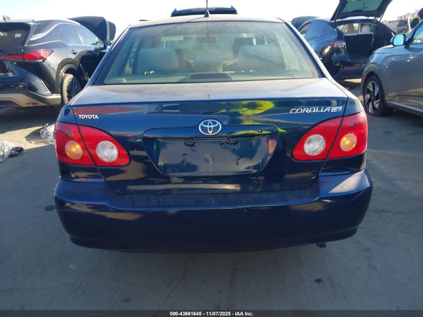 2006 Toyota Corolla Ce VIN: JTDBR32E860082030 Lot: 43661645