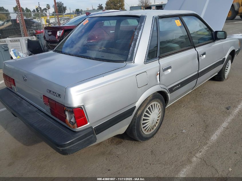 1992 Subaru Loyale VIN: JF1AC4227NC201259 Lot: 43661657