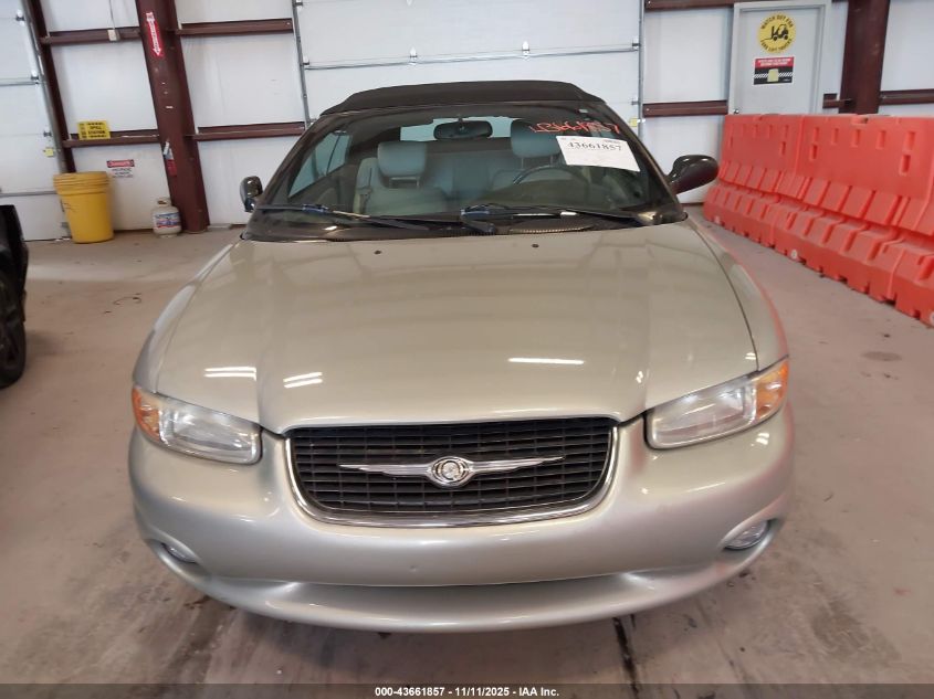 1999 Chrysler Sebring Jxi VIN: 3C3EL55H2XT605650 Lot: 43661857