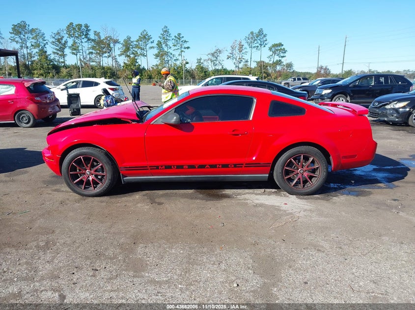 2006 Ford Mustang V6 VIN: 1ZVFT80N165250724 Lot: 43662006