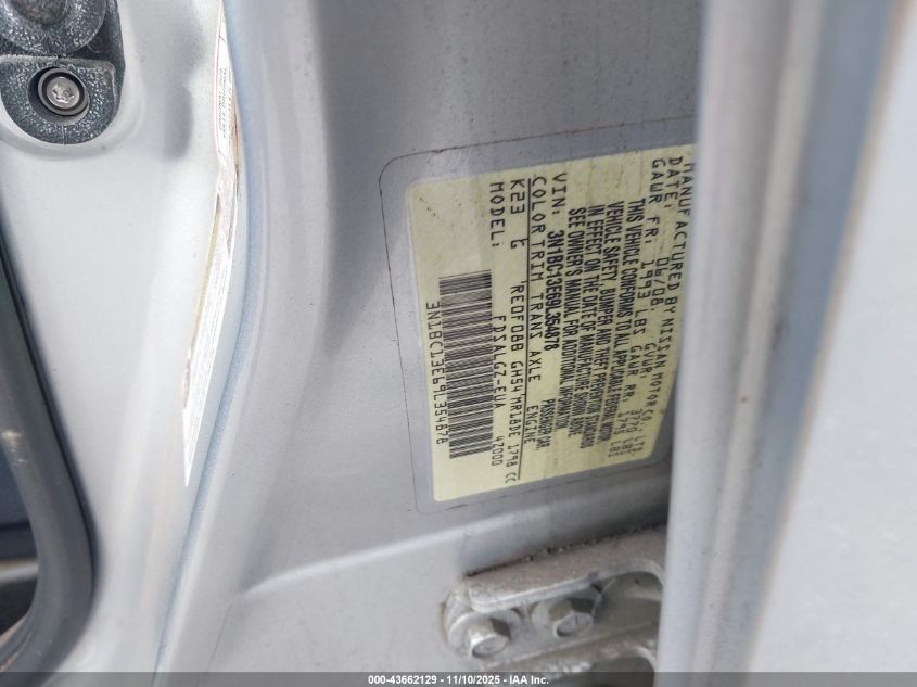 2009 Nissan Versa 1.8Sl VIN: 3N1BC13E69L354878 Lot: 43662129