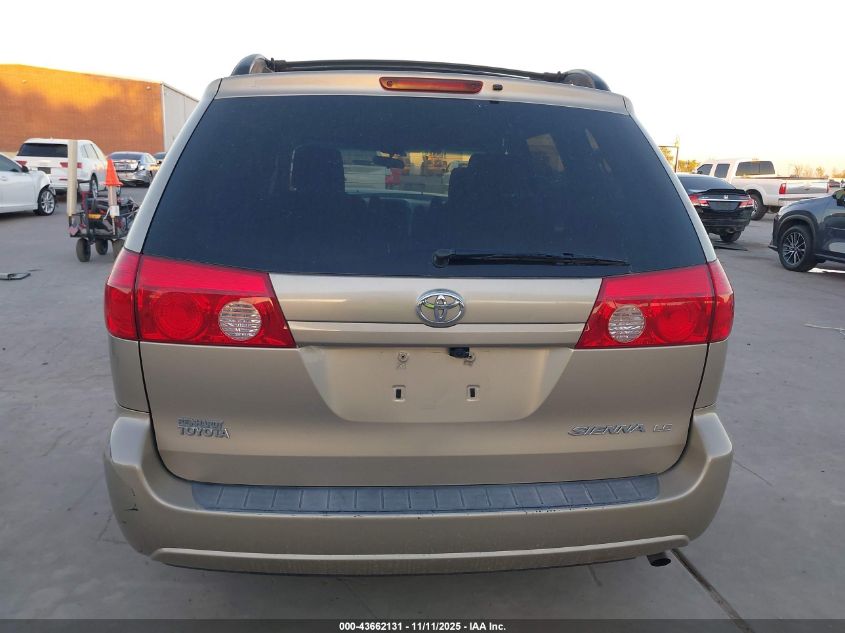 2008 Toyota Sienna Le VIN: 5TDZK23C68S180967 Lot: 43662131