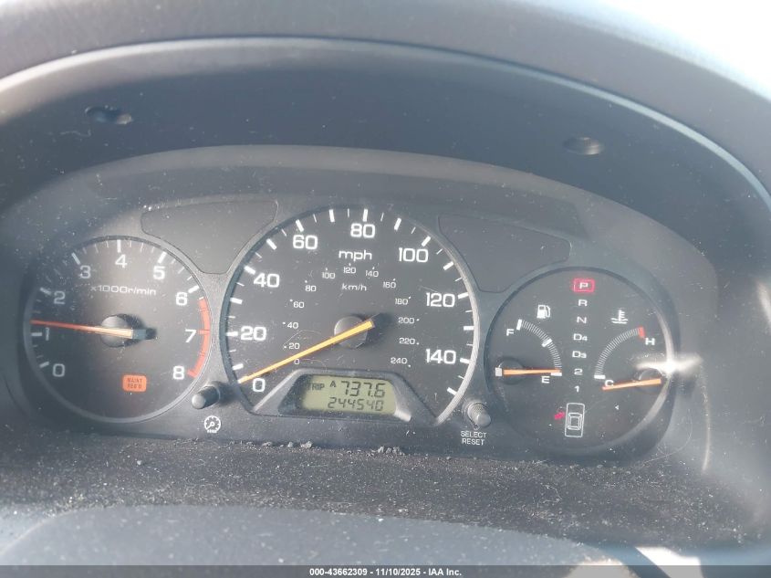 1998 Honda Accord Ex VIN: 1HGCG6678WA202752 Lot: 43662309