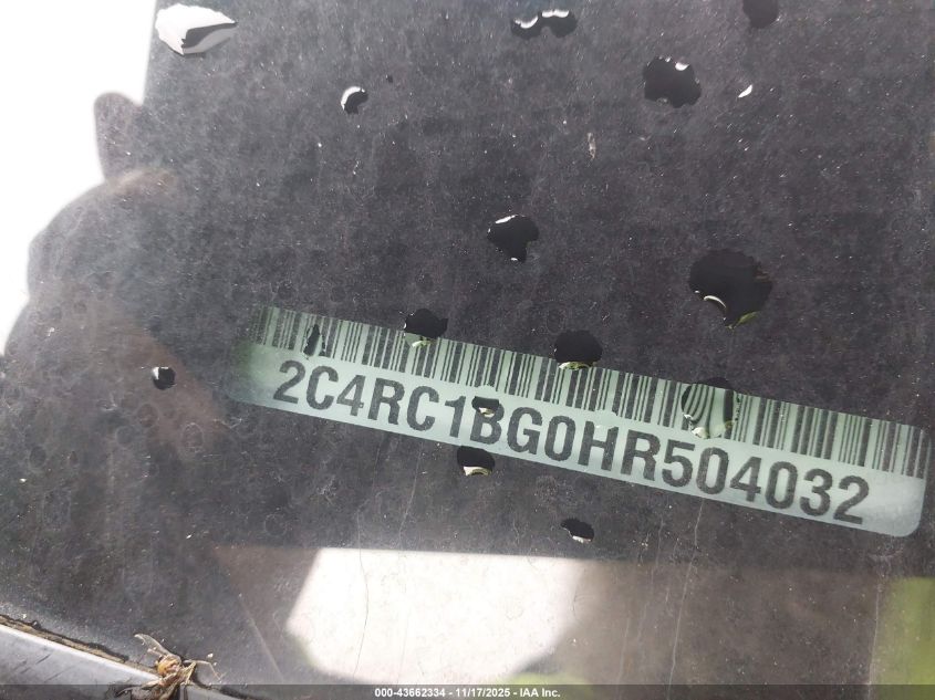 2017 Chrysler Pacifica Touring-L VIN: 2C4RC1BG0HR504032 Lot: 43662334