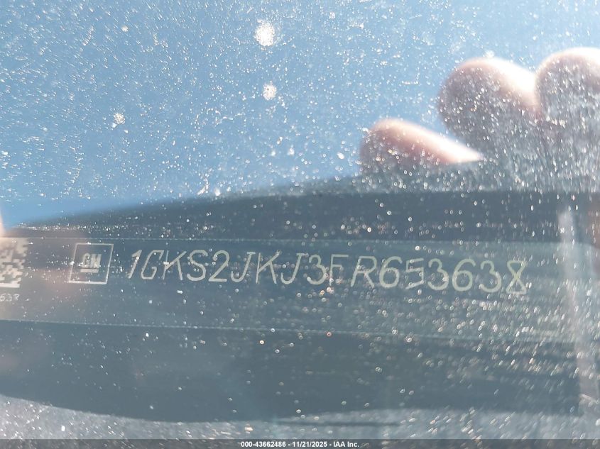 2015 GMC Yukon Xl 1500 Denali VIN: 1GKS2JKJ3FR653638 Lot: 43662486