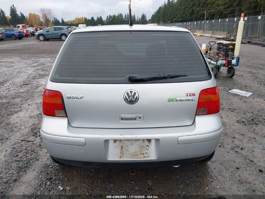 2006 Volkswagen Golf Gls Tdi VIN: 9BWGR61J864003086 Lot: 43662595