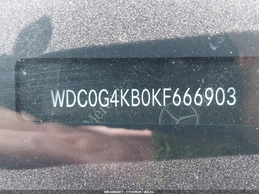 2019 MERCEDES-BENZ GLC 300 4MATIC WDC0G4KB0KF666903