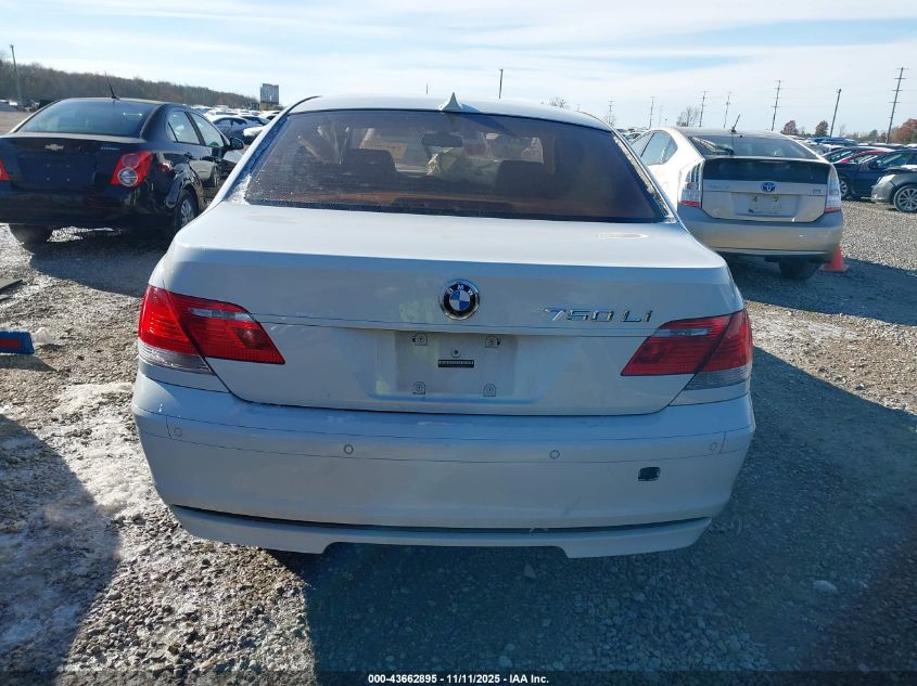 2008 BMW 750Li VIN: WBAHN83508DT85829 Lot: 43662895