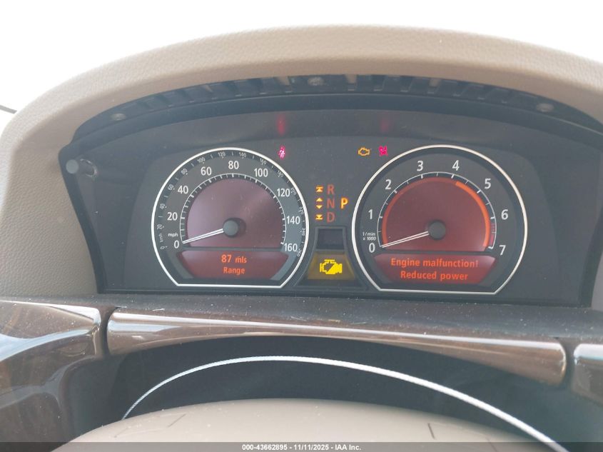 2008 BMW 750Li VIN: WBAHN83508DT85829 Lot: 43662895