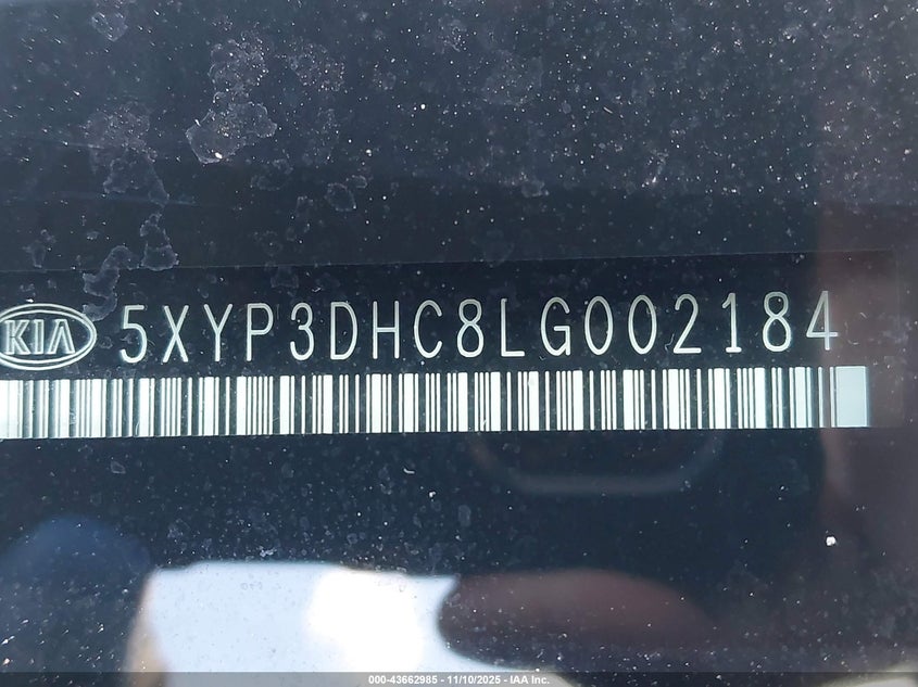 2020 KIA TELLURIDE EX 5XYP3DHC8LG002184