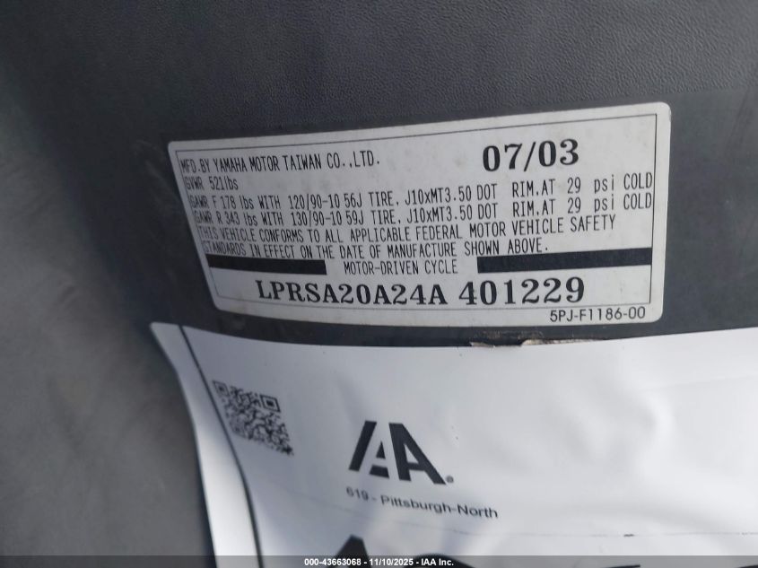 2009 Yamaha Yw125 VIN: LPRSE48Y59A006972 Lot: 43663068