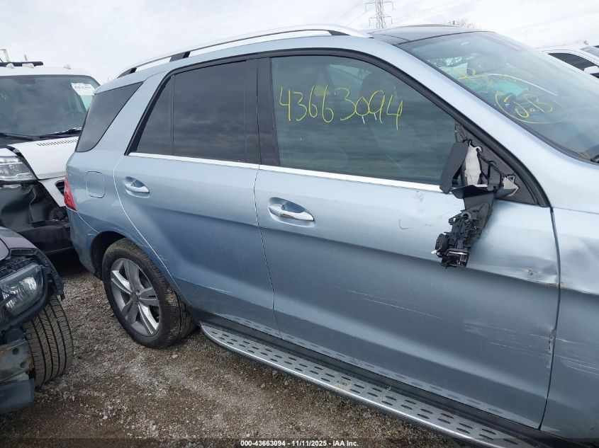 2015 Mercedes-Benz Ml 350 4Matic VIN: 4JGDA5HB2FA459918 Lot: 43663094