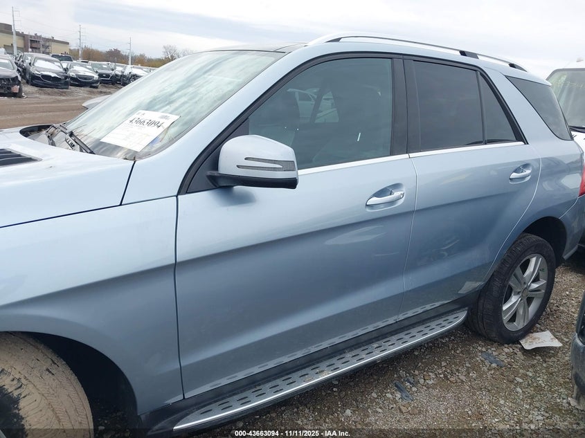 2015 Mercedes-Benz Ml 350 4Matic VIN: 4JGDA5HB2FA459918 Lot: 43663094