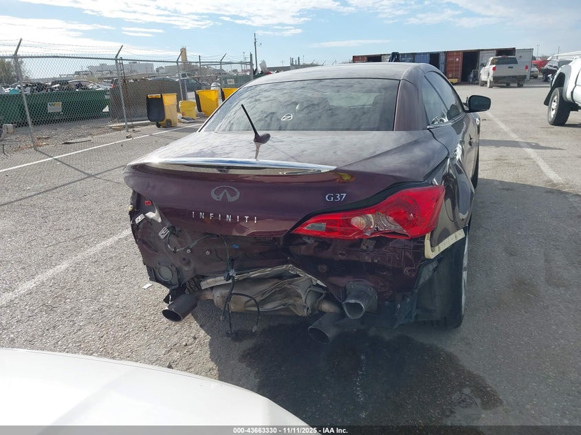 2010 Infiniti G37 VIN: JN1CV6FE9AM354956 Lot: 43663330