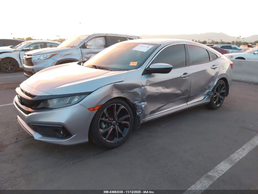 2020 Honda Civic Sport VIN: 19XFC2F88LE003461 Lot: 43663338