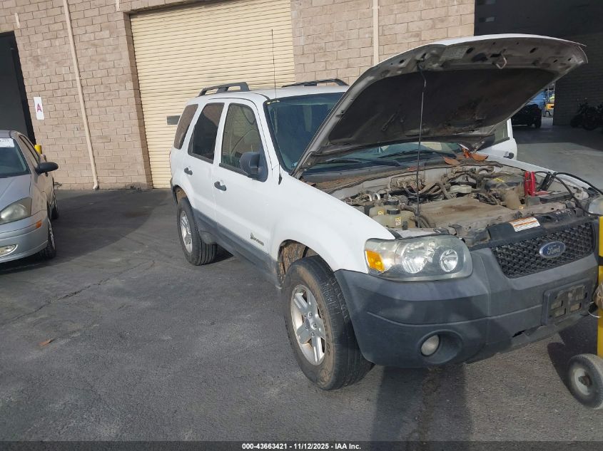 2007 Ford Escape Hybrid VIN: 1FMYU49H17KA99459 Lot: 43663421