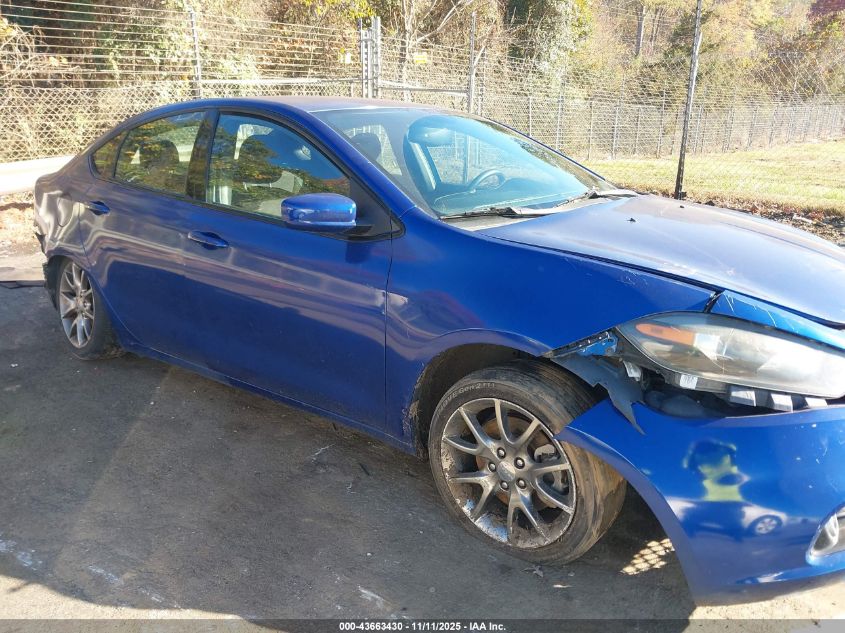 2014 Dodge Dart Sxt VIN: 1C3CDFBB7ED745674 Lot: 43663430