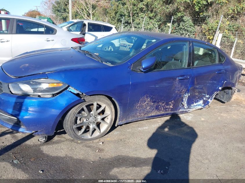 2014 Dodge Dart Sxt VIN: 1C3CDFBB7ED745674 Lot: 43663430