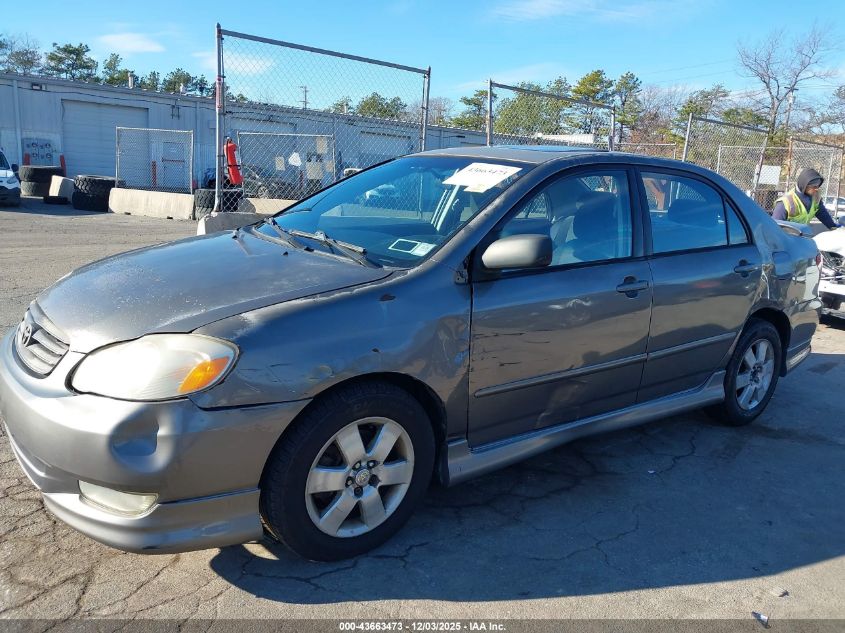 2003 Toyota Corolla S VIN: 2T1BR32E03C088888 Lot: 43663473