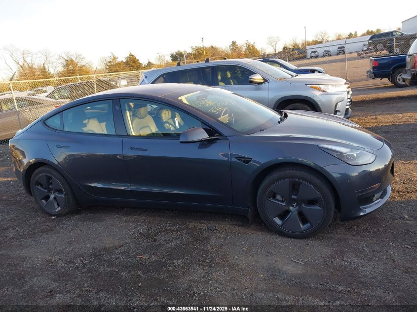 2023 Tesla Model 3 Rear-Wheel Drive VIN: 5YJ3E1EAXPF473910 Lot: 43663541