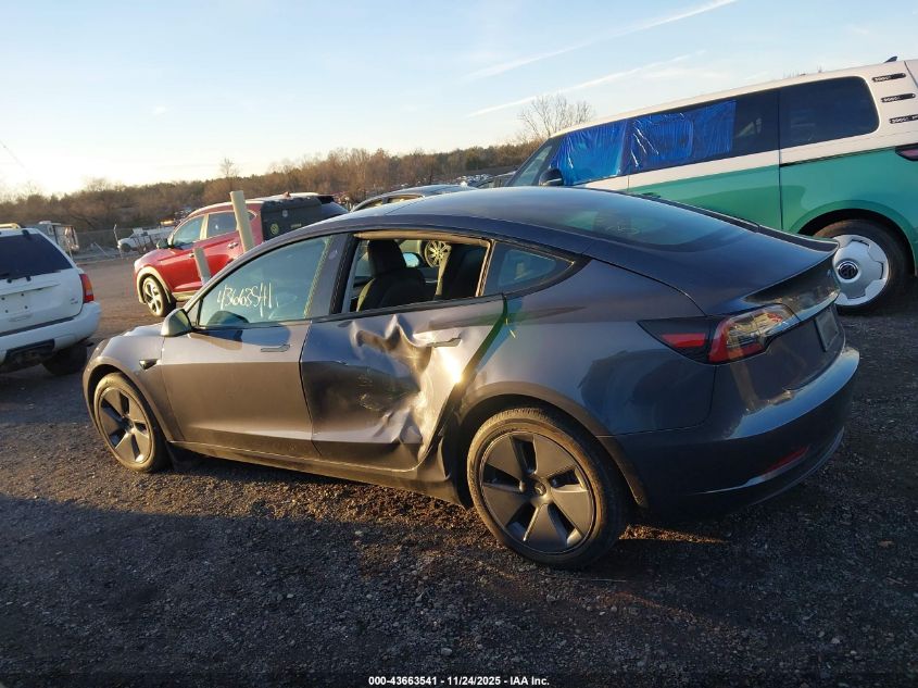 2023 Tesla Model 3 Rear-Wheel Drive VIN: 5YJ3E1EAXPF473910 Lot: 43663541