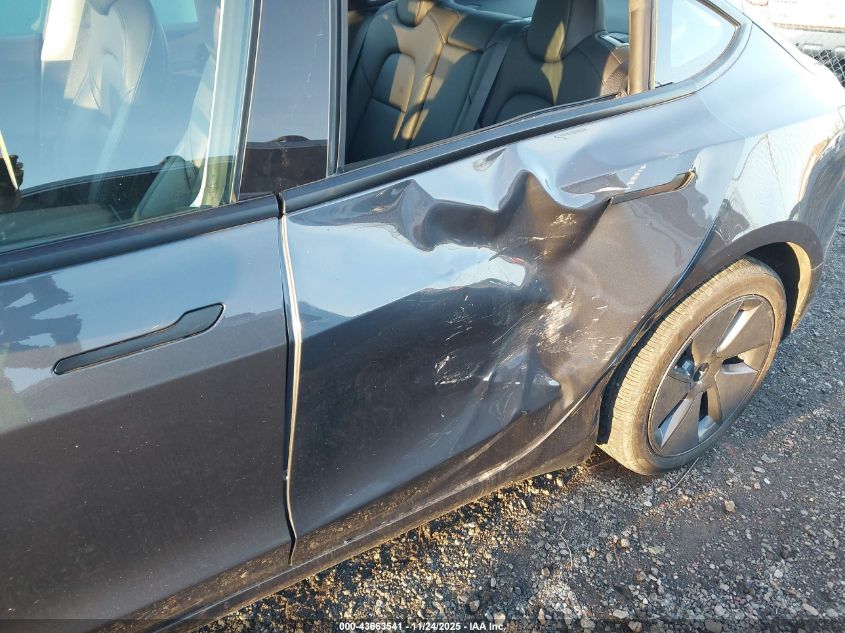 2023 Tesla Model 3 Rear-Wheel Drive VIN: 5YJ3E1EAXPF473910 Lot: 43663541