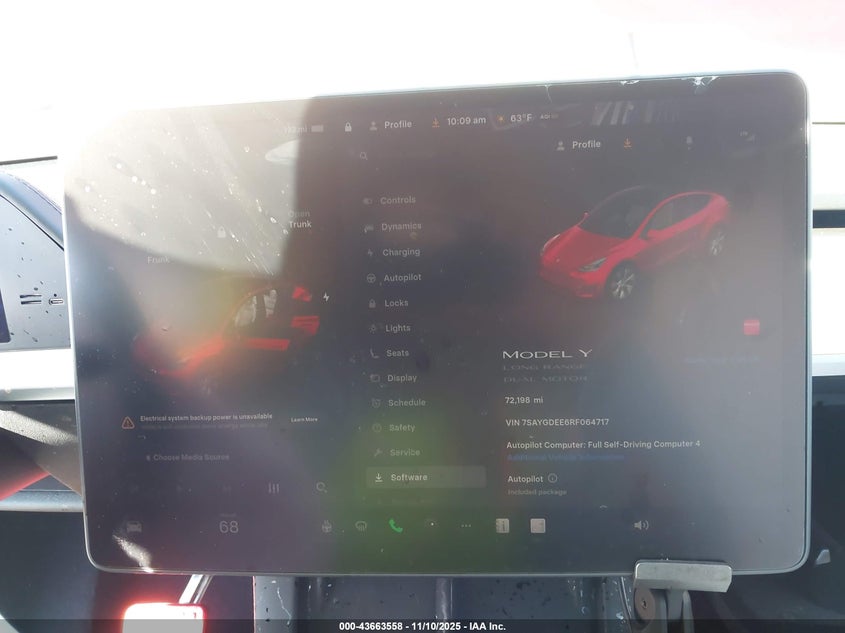 2024 Tesla Model Y Long Range Dual Motor All-Wheel Drive VIN: 7SAYGDEE6RF064717 Lot: 43663558