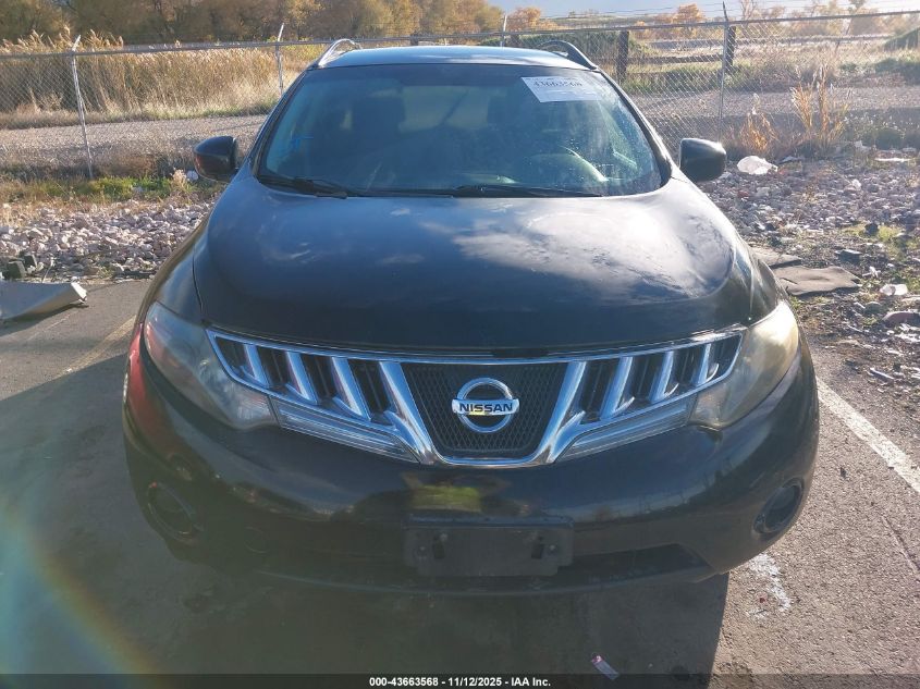 2009 Nissan Murano S VIN: JN8AZ18W09W200237 Lot: 43663568